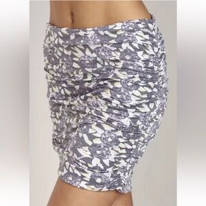 Free People Essential Scrunch Mini Skirt Floral Size M